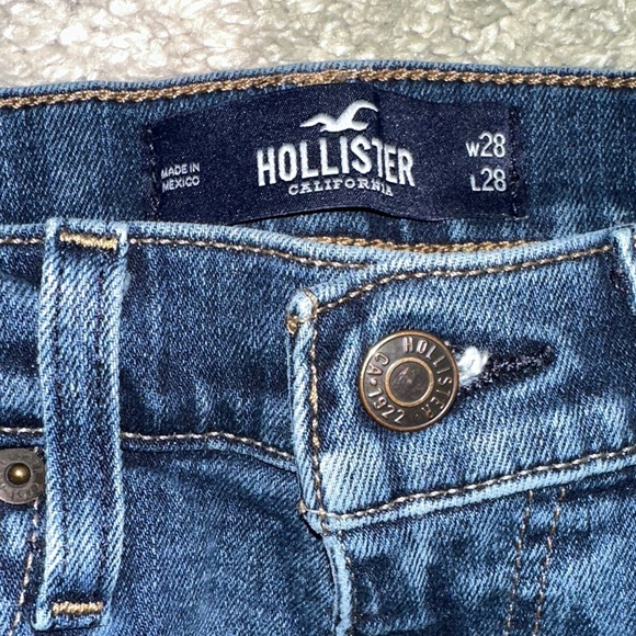 Hollister Men's Slim Straight Blue Jeans - Picture 2 of 10